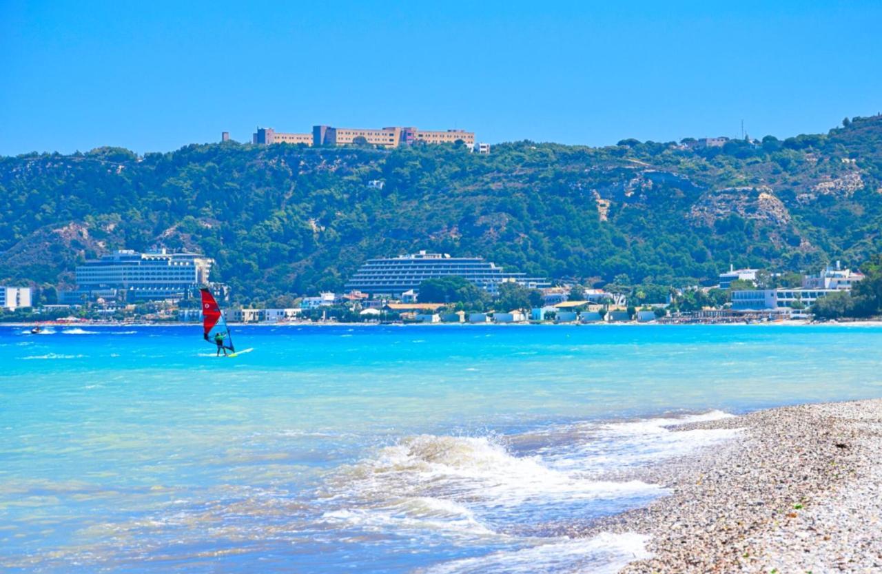 Marilena Mare Seaside House Villa Ialysos  Bagian luar foto