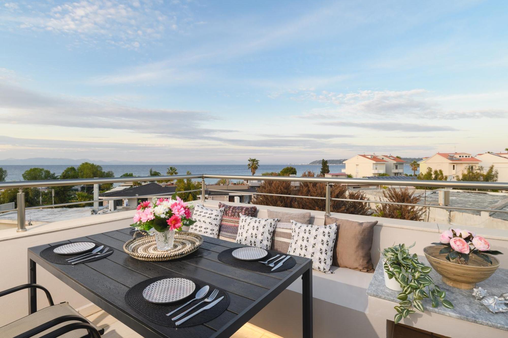 Marilena Mare Seaside House Villa Ialysos  Bagian luar foto